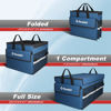 Picture of K KNODEL Car Trunk Organizer with Lid, Collapsible Car Trunk Storage Organizer, Car Organizer and Storage for SUV, Truck, Sedan (2C, Blue)