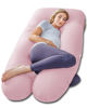 Picture of Meiz Pregnancy Pillows, Pregnancy Pillows for Sleeping, Pregnancy Body Pillow Cooling, Maternity Pillow for Pregnant Woman with Cooling Jersey Cover, Pink