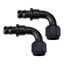 Picture of EVIL ENERGY 4AN 90 Degree Push Lock Hose Fitting End Black 2PCS