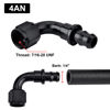 Picture of EVIL ENERGY 4AN 90 Degree Push Lock Hose Fitting End Black 2PCS