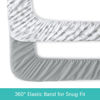 Picture of Mini Crib Sheets 4 Pack for Baby Boys & Girls, Neutral Mini Crib Sheet Fitted 38'' x 24'' for Standard Mini Crib Mattress, Ultra Soft Material Baby Mini Sheet, Grey Leaf