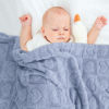 Picture of Plush Soft with Heart Checkered Baby Blanket,Fleece Infant Toddler Blankets for Girls Boys,Warm Lightweight Breathable Newborn Receiving Blankets for Crib Stroller 30"×39" (Blue,Heart)