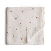 Picture of mushie Muslin Baby Swaddle Blanket | 100% Organic Cotton (Boats)