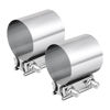 Picture of EVIL ENERGY 3.5 Inch Exhaust Clamp,3 1/2" Butt Joint Band Clamp Sleeve Coupler Stainless Steel for Pipes,Mufflers,Catalytic Converters 2PCS