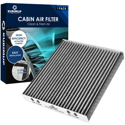 Picture of KURIMUP Cabin Air Filter Replacement for CP285 CF10285 Toyota Lexus Scion Camry Corolla Tundra Highlander Prius Vehicle Premium Cabin filter with Activated Carbon(1 pack)