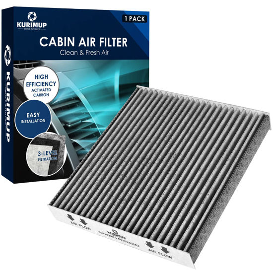 Picture of KURIMUP Cabin Air Filter Replacement for CP285 CF10285 Toyota Lexus Scion Camry Corolla Tundra Highlander Prius Vehicle Premium Cabin filter with Activated Carbon(1 pack)