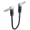 Picture of Augioth 6 Inch Guitar Patch Cable 15 CM Performance Guitar Effect Pedal Cables Angled to Angled