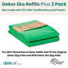 Picture of Diaper Dekor Eko Plus Refills, 2 Count | ONLY Eco-Friendly Diaper Pail Refills Made With 70% Recycled Materials | Quicker, Easier & More Cost Effective than Trash Bags | Unscented