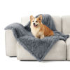 Picture of Bedsure Waterproof Dog Blankets for Medium Dogs - Calming Cat Blanket for Couch Protector Washable, Long Faux Fur Pet Throw Blanket for Puppy, Reversible Furniture Protection, 30"x40", Grey
