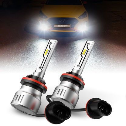 Picture of SEALIGHT 880 LED Fog Light Bulbs, 10000LM 893 899 880 885 Fog Lights LED Bulbs 600% Brightness Upgrade, 1:1 Size 100% Successful Installation for Trucks Cars, Pack of 2