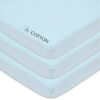 Picture of American Baby Company 3 Pack Fitted Mini Crib Sheet 24" x 38", Soft Breathable Neutral 100% Cotton Jersey Portable Sheet, Blue, for Boys and Girls, Fits Most Pack N Play Mattresses