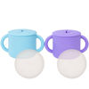 Picture of WeeSprout Snack Containers, Food Grade Silicone Cups, Spill-Proof Tops For Toddlers and Babies, Premium Hard Plastic Travel Lids, Dishwasher Safe, Set of 2 Snack Catchers