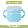 Picture of WeeSprout Snack Containers, Food Grade Silicone Cups, Spill-Proof Tops For Toddlers and Babies, Premium Hard Plastic Travel Lids, Dishwasher Safe, Set of 2 Snack Catchers