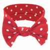 Picture of BABYGIZ Baby Girl Headbands-Infant,Toddler Cotton Handmade Hairbands with Bows Child Hair Accessories (Red with White Polka Dots)