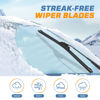 Picture of GSPSCN OEM QUALITY 17''+17'' Premium Original Replacement Windshield Wiper Blades,Quiet and Durable Stable High Performance All-Season Auto Wiper Blades for J Hook (Pack of 2)