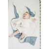 Picture of Konssy Baby Blankets for Unisex Boys Girls, Super Soft Nursery Minky Blankets with Muslin Cotton Front and Dotted Fleece Backing, Printed Bed Throws Newborn