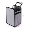 Picture of Ginsco Foldable Car Trash Can 3 Gallons, Hanging Car Garbage Can Large Capacity Water-Resistant Car Trash Bag, Leakproof Car Can, Car Storage Bag for Camping, Car Interior Accessories (Light Gray)