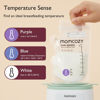 Picture of Momcozy Breastmilk Storage Bag, 8Oz, Temp-Sensing Color Change, 200 Count Milk Storage Bags Breastmilk with Pour Spout, Milk Bag with Self Standing for Breastfeeding, No Leak Presterilized for Freezer