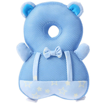 Picture of Baby Walker Head Protector Toddler Adjustable Baby Head Protection Backpack Wear Safety Pad (Bear)