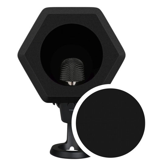 Picture of Professional Microphone Isolation Ball with 2-Layered Pop Filter, High Density Foam Great Noise Cancellation