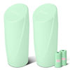 Picture of Car Trash Can Bin with Lid - 2 Packs Car Garbage Can Cup Holder - Green Mini Leakproof Vehicle Trash Garbage Can Bin with 40pcs Trash Bags-Car Organizers and Storage for Front Back Seat Accessories
