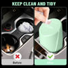 Picture of Car Trash Can Bin with Lid - 2 Packs Car Garbage Can Cup Holder - Green Mini Leakproof Vehicle Trash Garbage Can Bin with 40pcs Trash Bags-Car Organizers and Storage for Front Back Seat Accessories