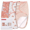 Picture of GLLQUEN BABY 3-Pack Baby Swaddle Sleep Sacks with Zipper for Newborn - Baby Swaddles 0-3 Months, Baby Swaddle Sack, Rainbow & Sun, Baby Swaddle Blanket Wrap (Small/Medium)