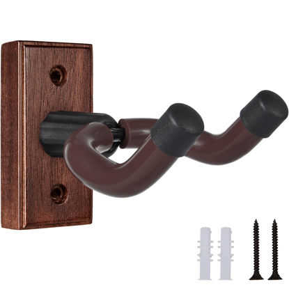 Picture of Guitar Wall Mount Guitar Hanger Solid Wood Wall Hanger 1 Pack