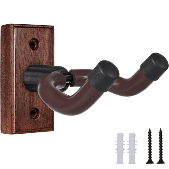 Picture of Guitar Wall Mount Guitar Hanger Solid Wood Wall Hanger 1 Pack