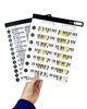 Picture of Piano Chords and Scales Chart | Keyboard Cheat Sheets Fit in Music Folder - Letter Sized - 2 Pack Bundle Chords, Keys, Major Scales, Minor Scales, Laminated Card, Large Print.