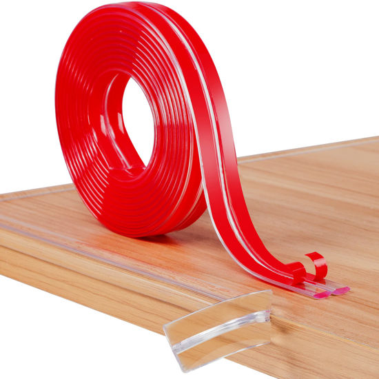 Picture of Baby Proofing Edge Protector Strip: Table Corner Protectors for Baby Furniture Guards| Baby Proof Corners and Edges Safety Bumper for Baby| Corner Edge Bumper Guard for Furniture Fireplace, 3.3ft(1m)