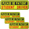 Picture of 4 PCS Student Driver Magnet for Car, Please Be Patient Student Driver, Funny Magnetic New Driver Safety Warning Bumper Sticker Signs, Reusable Movable Rookie Driver Reflective Magnets Stickers