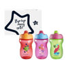 Picture of Tommee Tippee Sippee Cup, 10oz, Sippee Trainer Cup for Babies 9 Months+, Red, Purple and Green, 3 Count