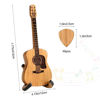 Picture of heqxwl Wooden Guitar Pick Box with 6 Pcs Wooden Guitar Picks，Mini Storage Box for Guitarists,Musician Engraved Wooden Plectrum Case,Acoustic Guitar Box for Electric Bass Guitar Ukulele Lover.