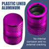 Picture of Tire Valve Stem Caps for Car Tires Air Caps Cover 8 Pack Corrosion Resistant Premium Alloy Leak-Proof Universal for SUV Truck Motorcycle Bike Purple