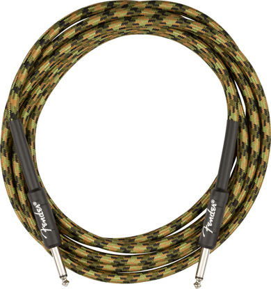 Picture of Fender 18.6-Foot Professional Tweed Instrument Cable, Straight-Straight, Woodland Camo - 1 Pack
