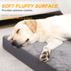 Picture of KSIIA Orthopedic Dog Bed Dog Crate Bed Waterproof Dog beds for Large Dogs Deluxe Plush Washable Dog Bed with Egg Crate Foam & Removable Cover, 35 x 22 Inch, Dark Gray