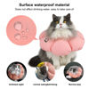 Picture of HiDREAM Cat Cone Collar,Cute Waterproof Elizabethan e Collar for Cats,Anti-Bite Lick Wound Healing Safety Cat Recovery Collar,All-Season Style