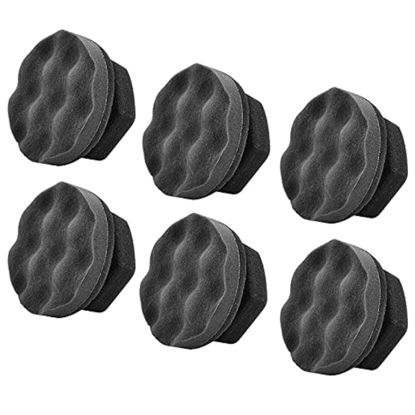 Picture of IPELY 6 Pack Large Tire Shine Applicator Pad, Durable and Reusable Hex-Grip Tire Dressing Applicator Pad for Applying Tire Shine