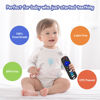 Picture of ERSIHUA 2-Pack Silicone Baby Teething Toys, TV Remote Teethers for 6-12-18 Months Infant, TV Remote Control Shape Toddlers Silicone Teethers, Chew Toys for Boys and Girls (RC+Pig Black)