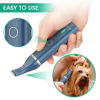 Picture of oneisall Dog Clippers with Double Blades,Cordless Small Pet Hair Grooming Trimmer,Low Noise for Trimming Dog's Hair Around Paws, Eyes, Ears, Face, Rump (Teal)