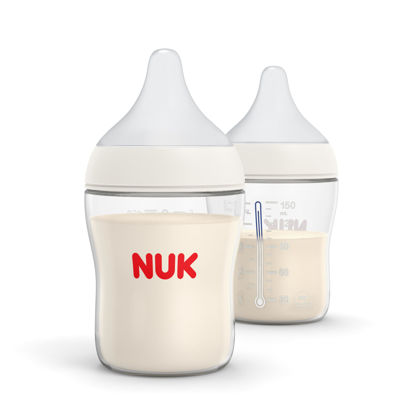 Picture of NUK Perfect Match Slow Flow 2-in-1 Natural and Anti-Colic Bottle, 5oz., 2 Pack, BPA Free