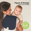 Picture of Organic Burp Cloths for Baby Boys and Girls - 5-Pack Super Absorbent Burping Cloth, Burp Clothes, Soft & Plush, Newborn Milk Spit Up Rags, Burpy Cloth Bib for Unisex, Burping Rags (Eclipse)