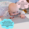 Picture of The Table Tyke 100% Silicone Placemat with Teething Edge Bumper/Spill Stopper | Dishwasher Safe, Travel Ready Non-Slip Suction Activity Mat for Infants, Babies, Toddlers, Children, Kids