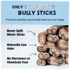 Picture of Pawstruck Premium 5-8" Bully Sticks for Dogs, 1 lb Bag - 100% Digestible Natural Beef Low Odor Long Lasting Chew for Medium Large Dogs - Single Ingredient Rawhide Free Treat Enrichment