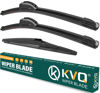 Picture of KVQ Windshield Wiper Blades Replacement for Toyota RAV4 2013 2014 2015 2016 2017 2018 Original Factory Quality Front Rear Wiper Blade Set - 26" 16" 10" (Set of 3)