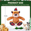 Picture of Newget Christmas Dog Toys, Dog Squeaky Plush Chew Toys with Crinkle Paper for Puppy, Small, Medium, Large Dogs, Interactive Pet Holiday Toys for Training and Reducing Boredom