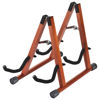 Picture of DOMMI Guitar Stand for Multiple Guitars, Double Guitar Stands Floor with Soft Foam Arms, Wooden A-Frame Acoustic Guitar Stand Adjustable for Acoustic Guitars, Bass, Electric Guitar, Easy to Assemble