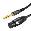 Picture of Twozoh XLR Female to 1/4 Inch (6.35mm) TRS Cable, Quarter Inch Jack Balanced to XLR Microphone Cable 30FT (Profesional/HiFi)