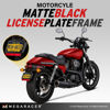 Picture of Metal Black Motorcycle License Plate Frame | Motorcycle Plate Frame | Motorcycle License Plate Holder | Motorcycle Tag Frame | Porta Placa Para Moto | Harley Davidson License Plate Frame | Plate Cover